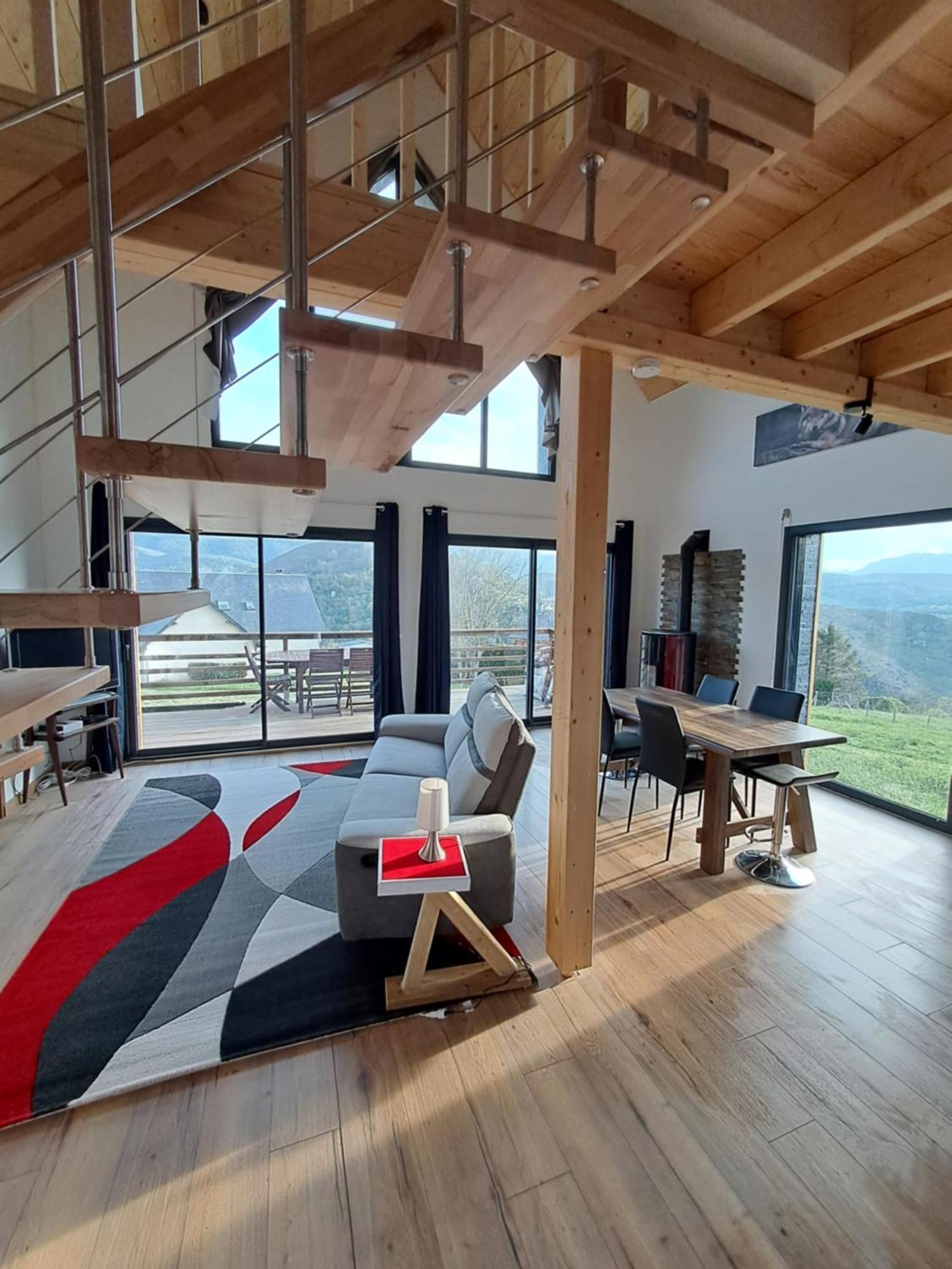Chalet Dans Les Hautes- Pyrenees Entre Lourdes Et Bagneres Calme Et Vue Magnifique Arrodets-ez-Angles Exterior photo